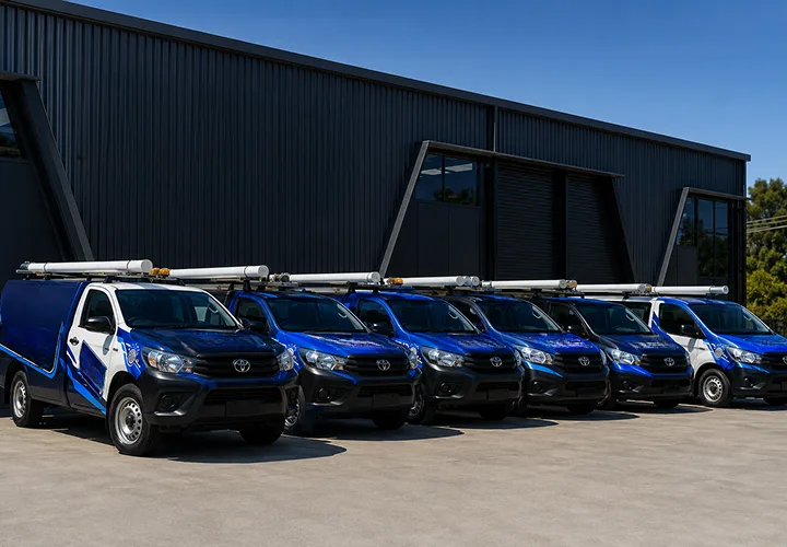 Service vans ready for Killarney Heights callouts
