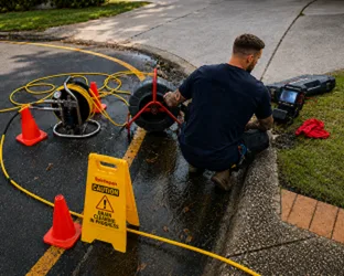 On-site drain inspection at a Killarney Heights property
